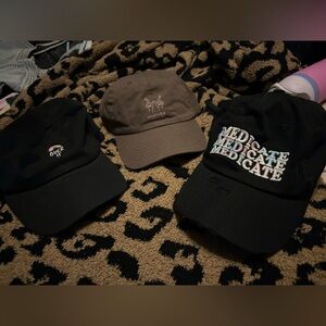 *3* gently used dad hat combo